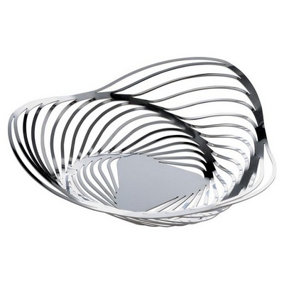 Alessi-Trinity Basket in 18/10 stainless steel